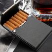 Purple PU Cigarette Pack Business Card Holder Thin Case for Men & Women - 2