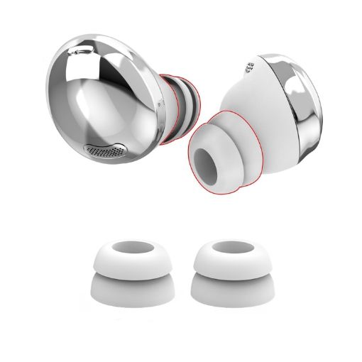 Samsung Galaxy Buds Pro AhaStyle PT168 Silicone Earcups, Size S, White - 1