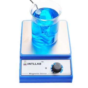 Magnetic Stirrer Laboratory Mixer 3000ml Capacity, EU Plug, Blue - 1