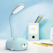 LED Eye Protection Reading Lamp - Cartoon Cat Design, USB Rechargeable (Blue) - 2