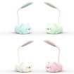 LED Eye Protection Reading Lamp - Cartoon Cat Design, USB Rechargeable (Blue) - 3