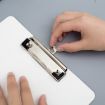 A4 Blue File Board Folder - Student Writing & Menu Paper Clip Holder - 3
