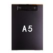 A5 Black File Board Folder - Student Writing & Menu Paper Clip Holder - 1