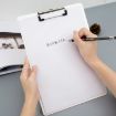 A5 Black File Board Folder - Student Writing & Menu Paper Clip Holder - 5