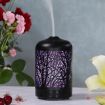 Black Metal Tree Air Humidifier & Essential Oil Diffuser with LED Lamp, EU Plug - 6