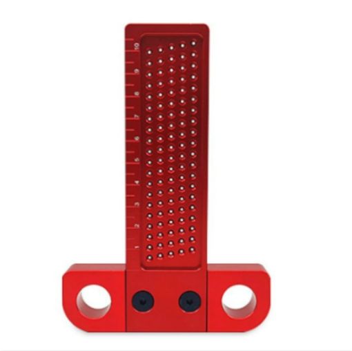 T100 Woodworking T-Shaped Hole Marking Ruler - Precision Tool - 1