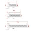 T100 Woodworking T-Shaped Hole Marking Ruler - Precision Tool - 6