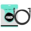 EMK 10m 90 Swivel Right Angle Rotatable Optical Audio Cable - Black - 6