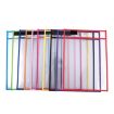 Erasable A4 PVC Transparent Red Document Bag, 21x30cm Dry Erase - 2