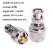 BNC Male to UHF PL259 Male RF Coax Adapter Converter - Straight Connector - 5