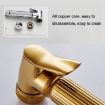 Gold Multifunctional Women Washers Pressure Nozzle Set with Water Stop - 5