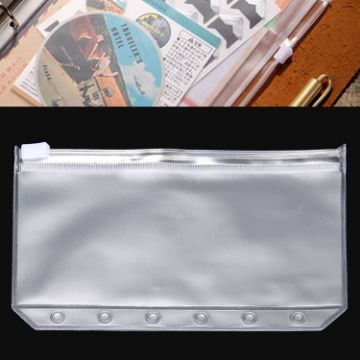 A7 PVC Zipper Storage Bag - 3 PCS Bill Bag Business Card Holder - 1