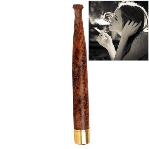 Ladies Twig Pull Rod Filter Wood Sandalwood Cigarette Holder 5mm - 1