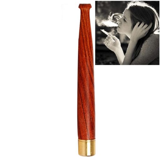 Ladies Twig Pull Rod Filter Wood Sandalwood Cigarette Holder 5mm A102 - 1
