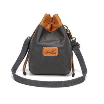 S.C.COTTON Waterproof Camera Lens Protection Bag, Size M, Gray - 1