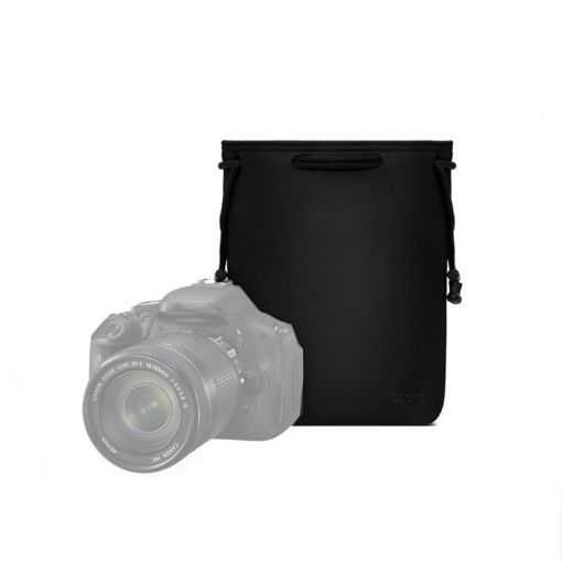Medium Black Baona Camera Bag Lens Drawstring Pouch - 1