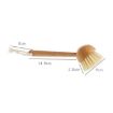 Wooden Non-Sticky Oil Washing Pot Brush with Long Handle for Kitchen - 2