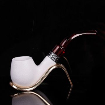 Meerschaum Resin Pipe with Filter & Accessories for Smoking - Washable - 1