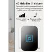 CACAZI A86 Wireless Doorbell, US Plug, Black - Remote Control Music Doorbell - 6