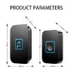 CACAZI A86 EU Plug Wireless Doorbell with Remote Control, White - 3