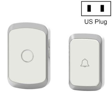 CACAZI A20 Wireless Doorbell US Plug, Silver - Smart Home Digital Music - 1