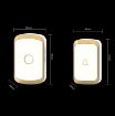 CACAZI A20 Wireless Doorbell EU Plug, Smart Home Digital Music Silver - 3