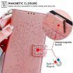 Redmi Note 14S 4G Rose Gold Tree & Deer Embossed Leather Case - 7