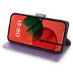 Redmi Note 14S 4G Purple Leather Case - Tree & Deer Embossed Design - 4