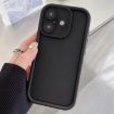 iPhone 16 Plus Black Shockproof Frosted TPU Case with Precise Holes - 1