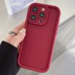 iPhone 15 Pro Max Shockproof TPU Case - Wine Red, Frosted Frame - 1