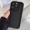 iPhone 11 Pro Max Shockproof TPU Case Black - Precise Hole Frosted Frame - 1