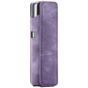 Lil Solid 3.0 Frosted Retro PU Leather E-Cigarette Case - Purple - 1