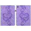 Samsung Galaxy Tab A7 10.4 2020 Love Hearts Leather Case - Purple - 1