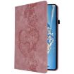 Samsung Galaxy Tab A8 10.5 2021 Pink Love Hearts Leather Case - 2