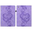 Samsung Galaxy Tab S2 9.7 Purple Love Hearts Leather Tablet Case - 1