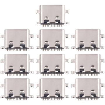 10pcs Original 12 Pin Charging Port Connector, Four Pins Lower Model - 1