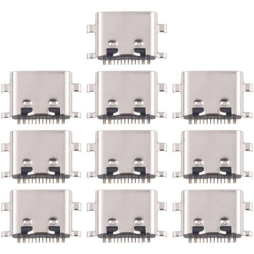 10pcs Original 12 Pin Charging Port Connector, Four Pins Lower Model - 1