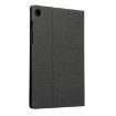 Samsung Galaxy Tab A7/T500 Black Fabric Texture Flip PU Leather Case - 3