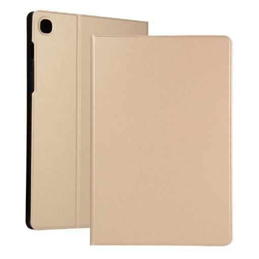 Samsung Galaxy Tab A7/T500 Gold PU Leather Case with Holder - 1
