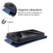 Infinix GT 30 Pro Blue Magnetic Vertical Flip Leather Phone Case - 5