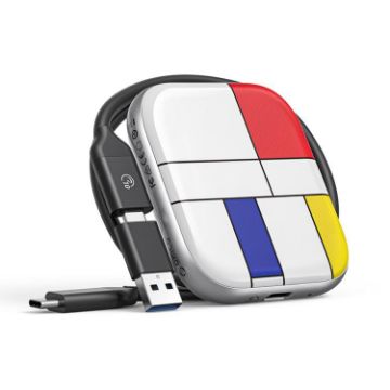ORICO-H5 128GB 2.5" Mondrian-Inspired Type-C Portable External SSD - 1