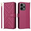 OPPO Reno14 5G Leather Phone Case with 6-Card Slots & Wrist Strap - 1