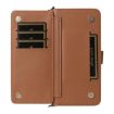 Realme C71 4G Leather Phone Case with 6-Card Slots & Wrist Strap (Brown) - 5