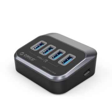ORICO M3U3-4A 4-in-1 Type-C to USB 3.2 Docking Hub - Black - 1