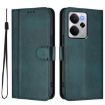 Realme 14 5G/14T 5G Retro Leather Phone Case - Dark Green - 2