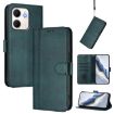 OPPO A5x 5G/4G Retro Leather Phone Case - Dark Green Splicing Buckle - 1