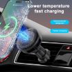 Q7 RGB 15W Car Wireless Charger Phone Holder - Black, Heat Dissipation - 7