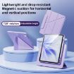 iPad Pro 13 2024 Rotatable Y-Fold Leather Case - Purple, Stress Relief - 2