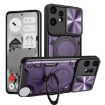 Nothing CMF Phone 2 Pro Purple Case with CD Texture and Magnetic Holder - 1