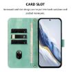 Xiaomi 15S Pro 5G Retro Leather Phone Case, Mint, Line Splicing Buckle - 4